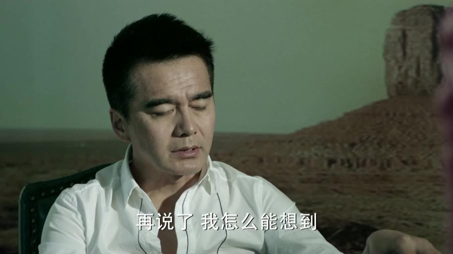 赵瑞龙在山水庄园与祁同伟喝酒交谈的剧照